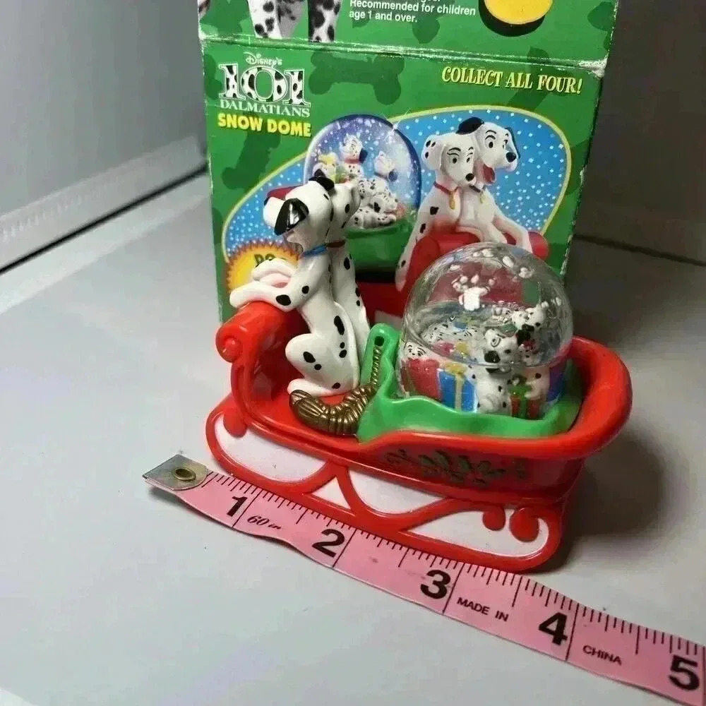 Vintage 1996 McDonald's Disney's 101 Dalmatians Snow Dome Christmas Figure - Picture 9 of 9